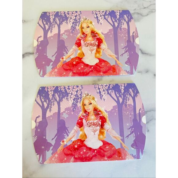Vintage y2k Barbie gift box party pink princess set of 2 - Picture 1 of 4